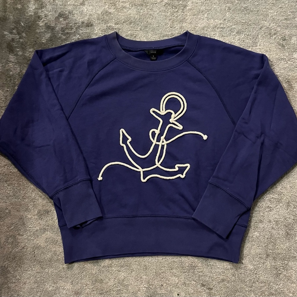 J.Crew Anchor sweatshirt in original cotton terry (small)